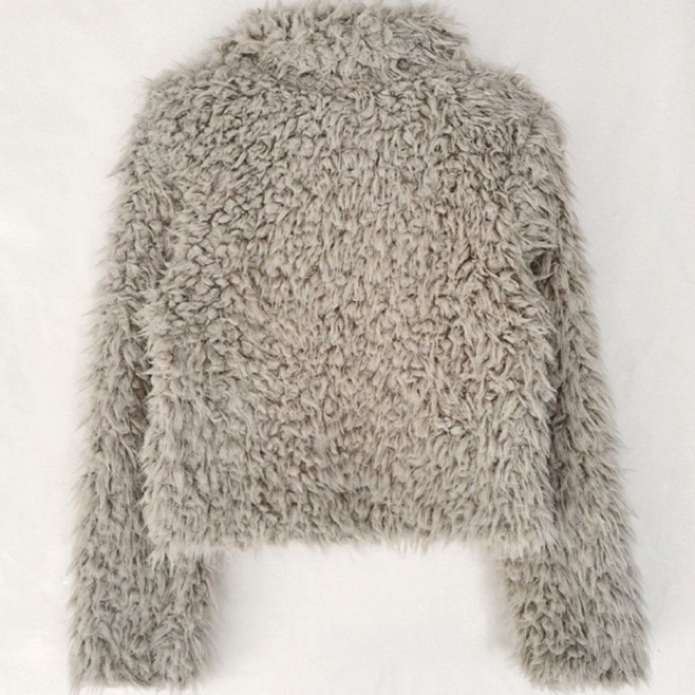 ⚜️ Women Warm Teddy Bear Fluffy Lapel Warm Short Jackets Fleece Tops Warm⚜️ - Picture 6 of 7